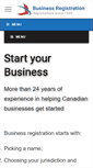 Mobile Screenshot of businessregistration.ca